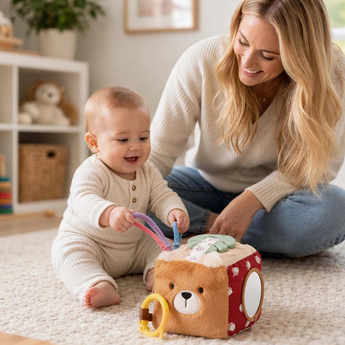 Cube d'activite bebe maman