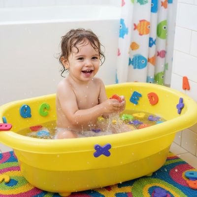 Jouet bain jaune