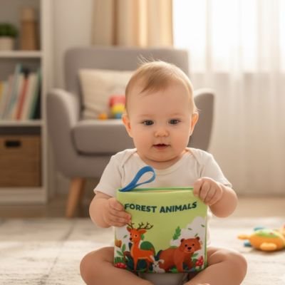 Livre bebe en tissus forest animals