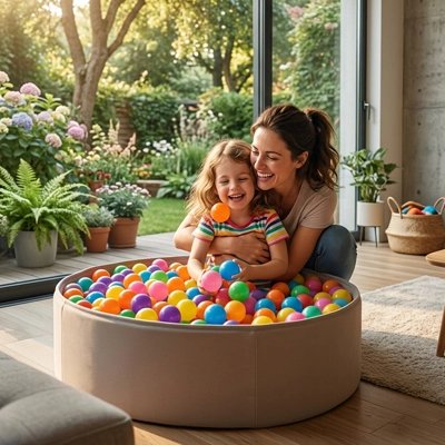 Balle piscine a balle rainbow jardin