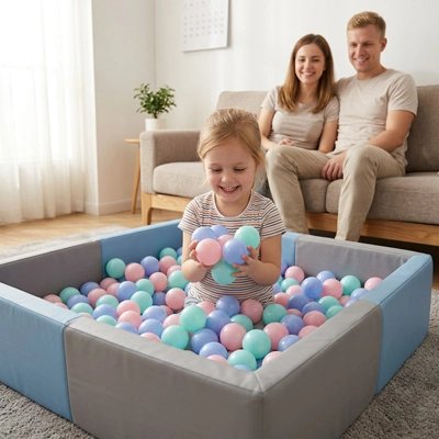 Balle piscine a balle papa maman