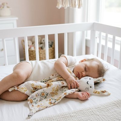Doudou bebe fleur