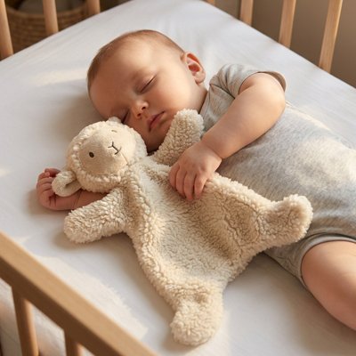 Doudou bebe agneau