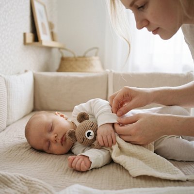 Doudou bebe beige