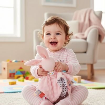 Doudou bebe la joie