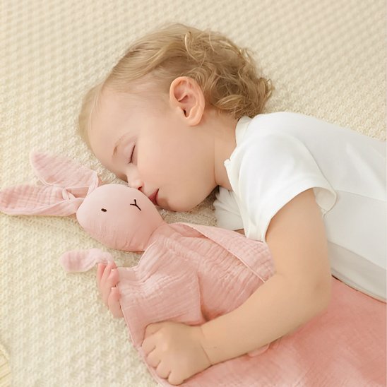 Doudou bebe rose