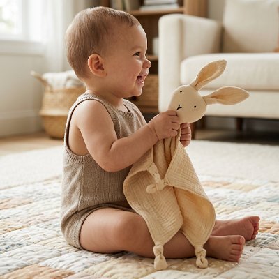 Doudou lapin salon