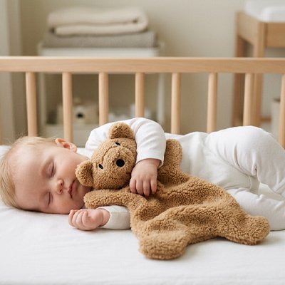 Doudou ourson endormi