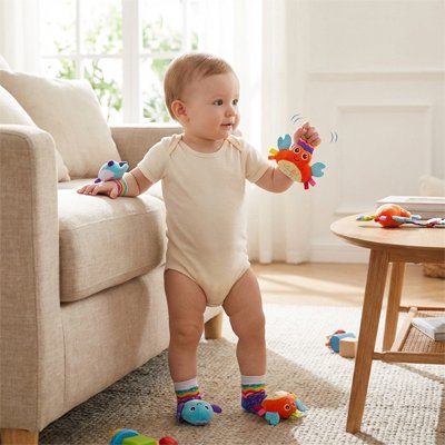 Hochet bebe debout salon