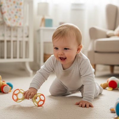 Hochet bébé motricité