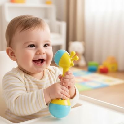 Hochet bébé  sourire