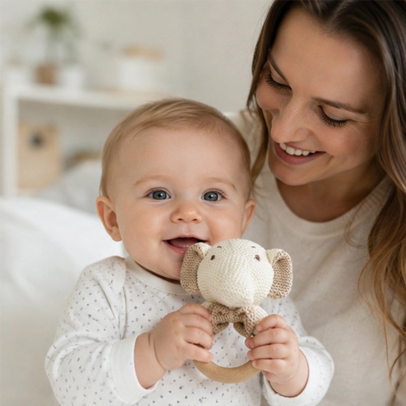 Hochet bébé maman