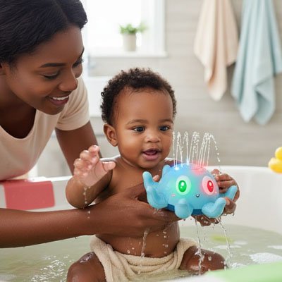 Jouet baignoire bebe bleu
