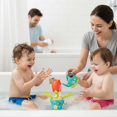 Jouet baignoire bebe jumeau