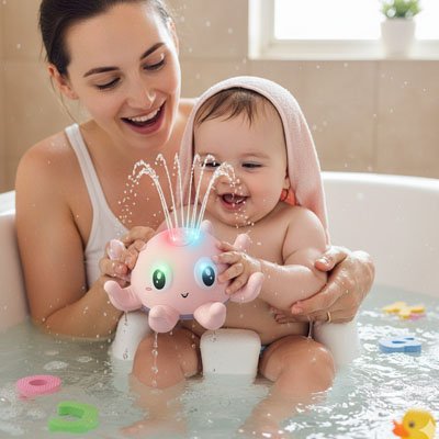 Jouet baignoire bebe rose