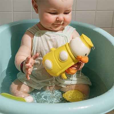 Jouet baignoire bebe canard bassin
