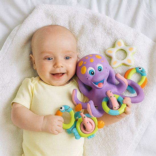 Jouet baignoire bebe couché