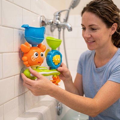 Jouet baignoire bebe installation ventouse