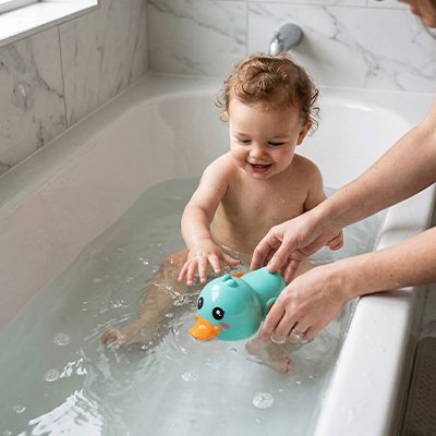 Jouet baignoire pour bebe bleu