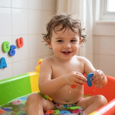 Jouet bain bebe content