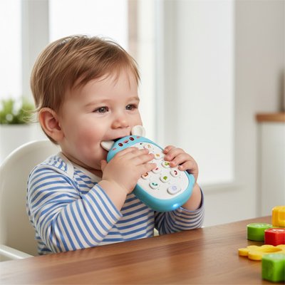 Jouet bebe 1 an bleu
