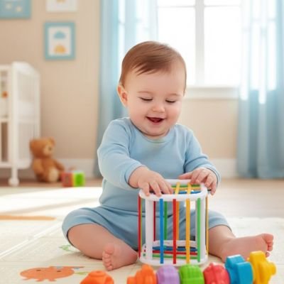 Jouet bebe 6 mois rond coloré