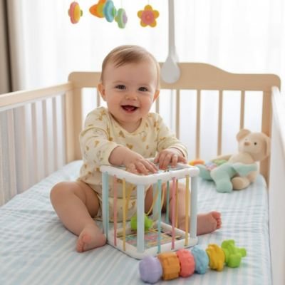 Jouet bebe 6 mois carré