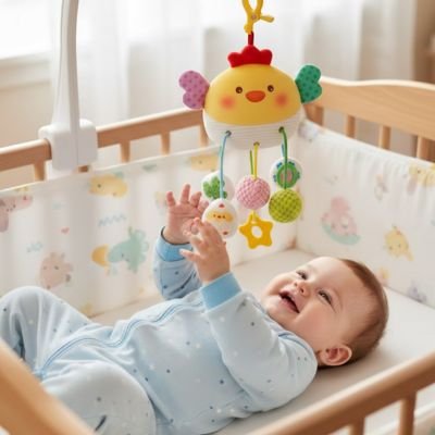 Jouet bebe eveil poussin