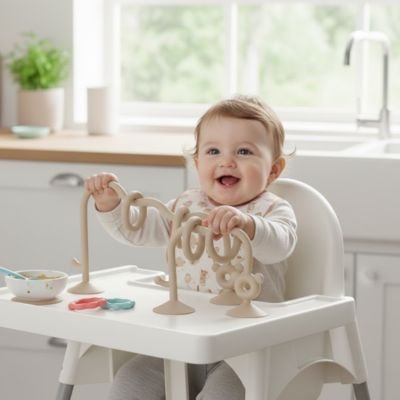 Jouet bebe bebe à table