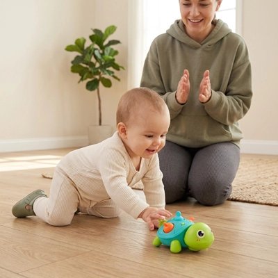 Jouet bebe tortue motricité