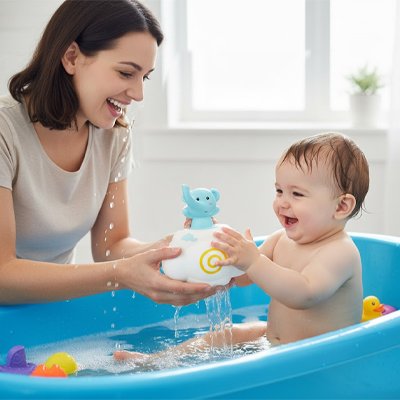 Jouet de bain pour bebe nuage