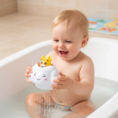 Jouet de bain pour bebe nuage souriant