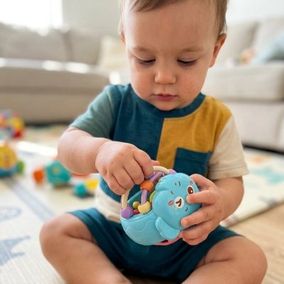 Jouet éveil bebe hippopotame
