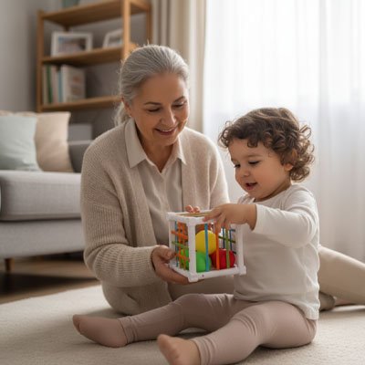 Jouet éveil bebe mamy
