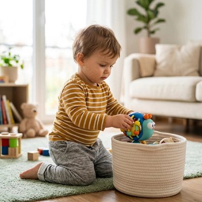 Jouet éveil bebe panier