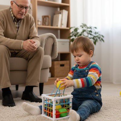 Jouet éveil bebe papy