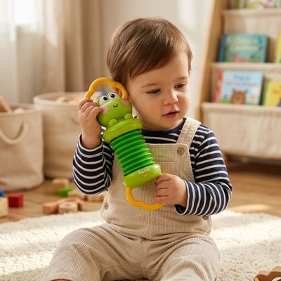Jouet musical bebe vert