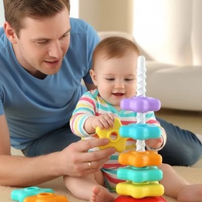Jouet pour bebe 18 mois avec papa