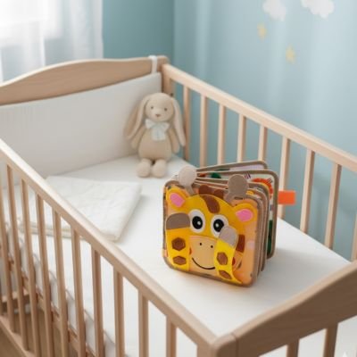Livre bebe en tissus berceau