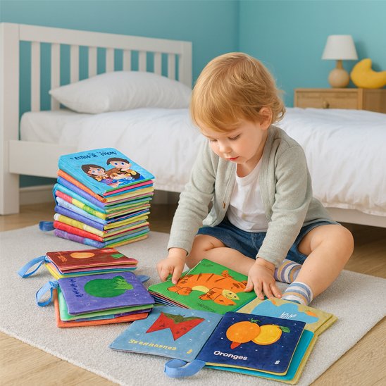 Livre bebe en tissus études