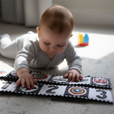Livre bebe en tissus tapis