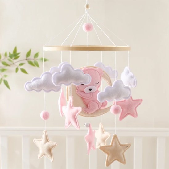 Mobile bebe ciel rosy