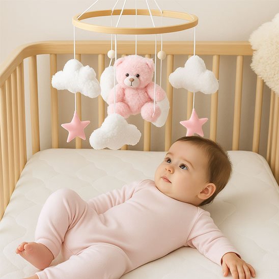 Mobile bebe rose
