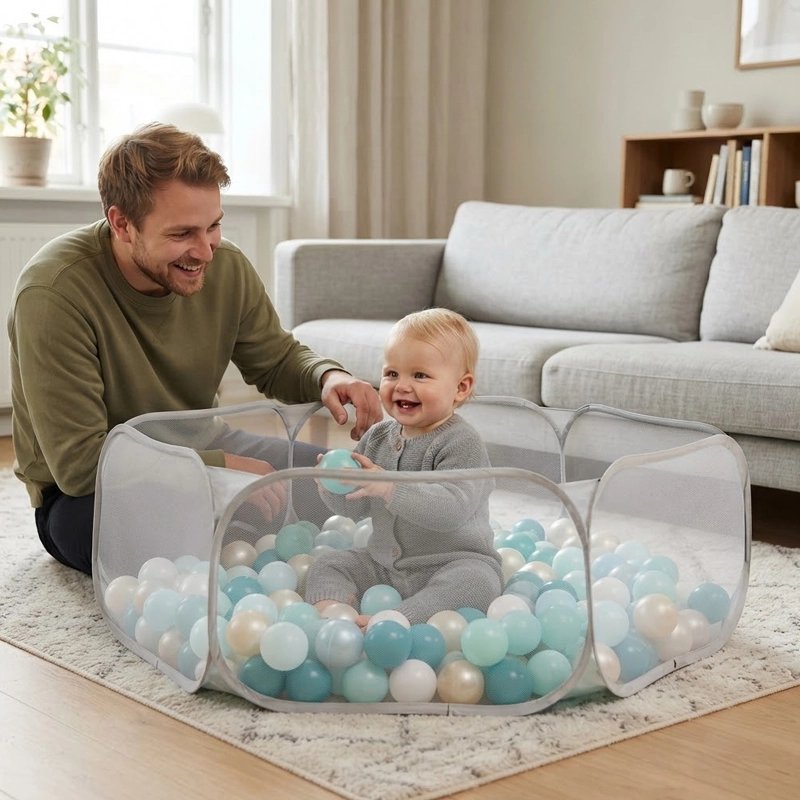 Piscine a balle bebe papa