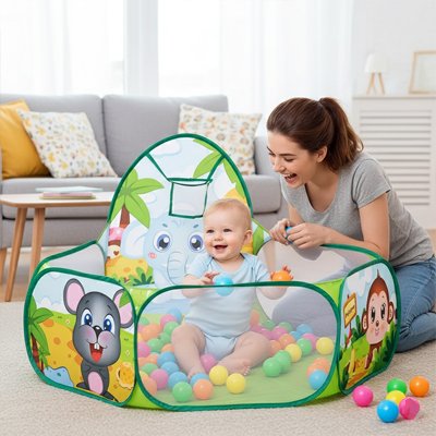 Piscine a balle vert