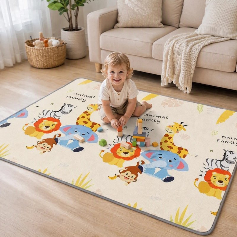 Tapis bebe mousse faune