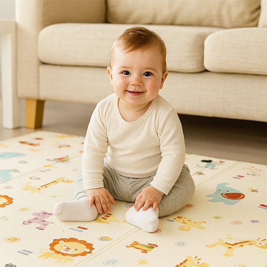 Tapis bebe bébé sourire