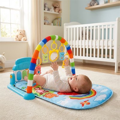 Tapis d'éveil bébé qui joue 