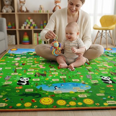 Tapis de sol bébé séance jeux