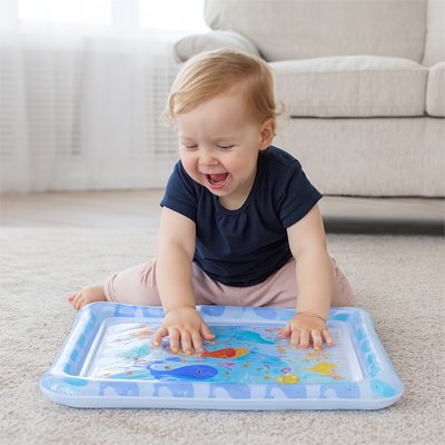 Tapis d'eau bébé bleu